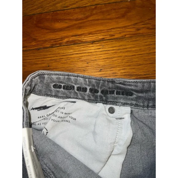 American Eagle Gray High Rise 90s Boyfriend Jeans 20L - Picture 7 of 8